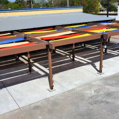 Nomar International Market Shade Structure Aerial View