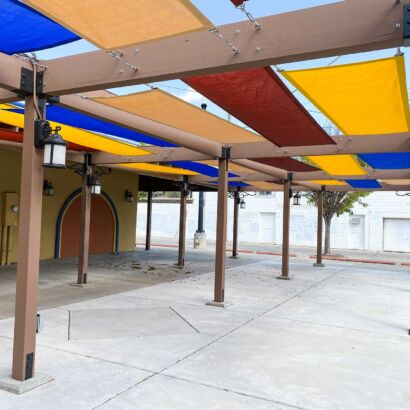Nomar International Market Shade Structure Glu-Lam Beams