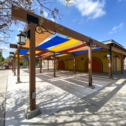 Nomar International Market Shade Structure Facing South