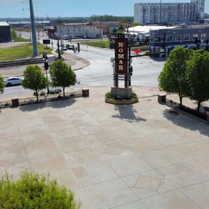 Nomar International Market Shade Structure Sign